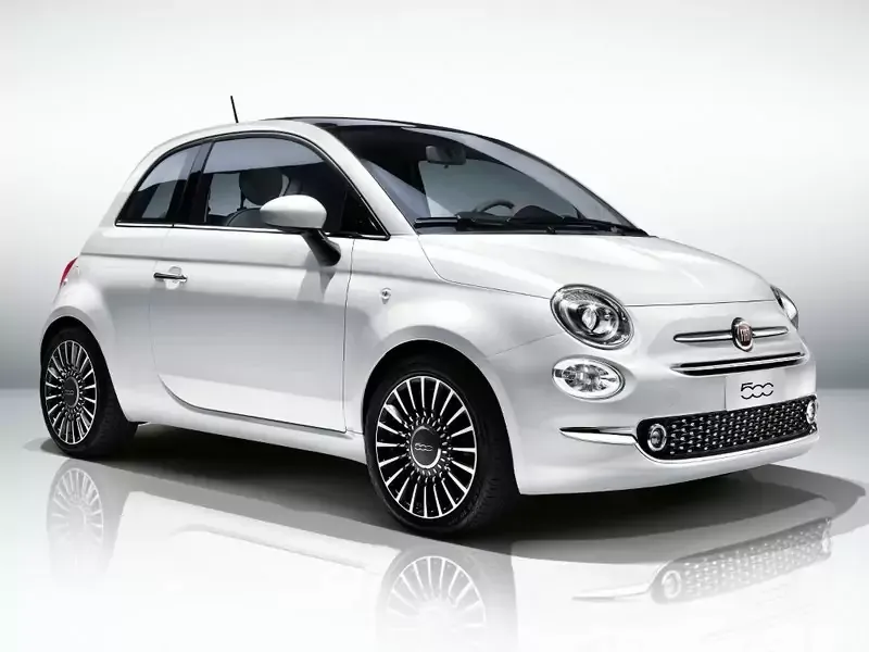 fiat 500 - vue avant 3/4
